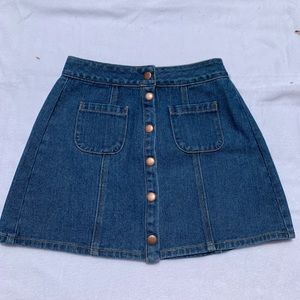 Brandy Melville Jean Skirt